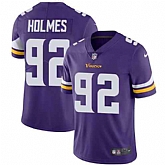 Nike Men & Women & Youth Vikings 92 Jalyn Holmes Purple NFL Vapor Untouchable Limited Jersey,baseball caps,new era cap wholesale,wholesale hats